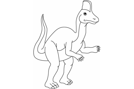 Coloriage Corithosaurus – 10doigts.fr